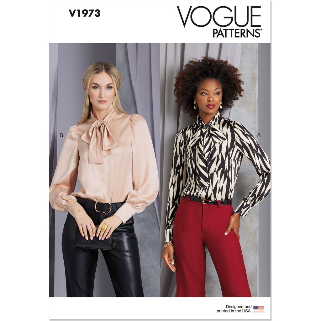 Vogue Pattern V1973 Misses Blouse 1973 Image 1 From Patternsandplains.com