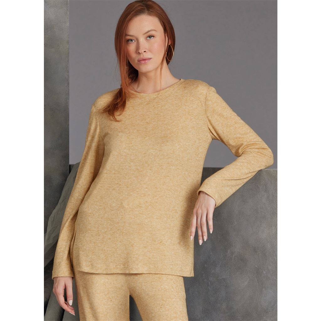 Vogue Pattern V1975 Misses Knit Jacket with Belt Top and Pants 1975 Image 3 From Patternsandplains.com