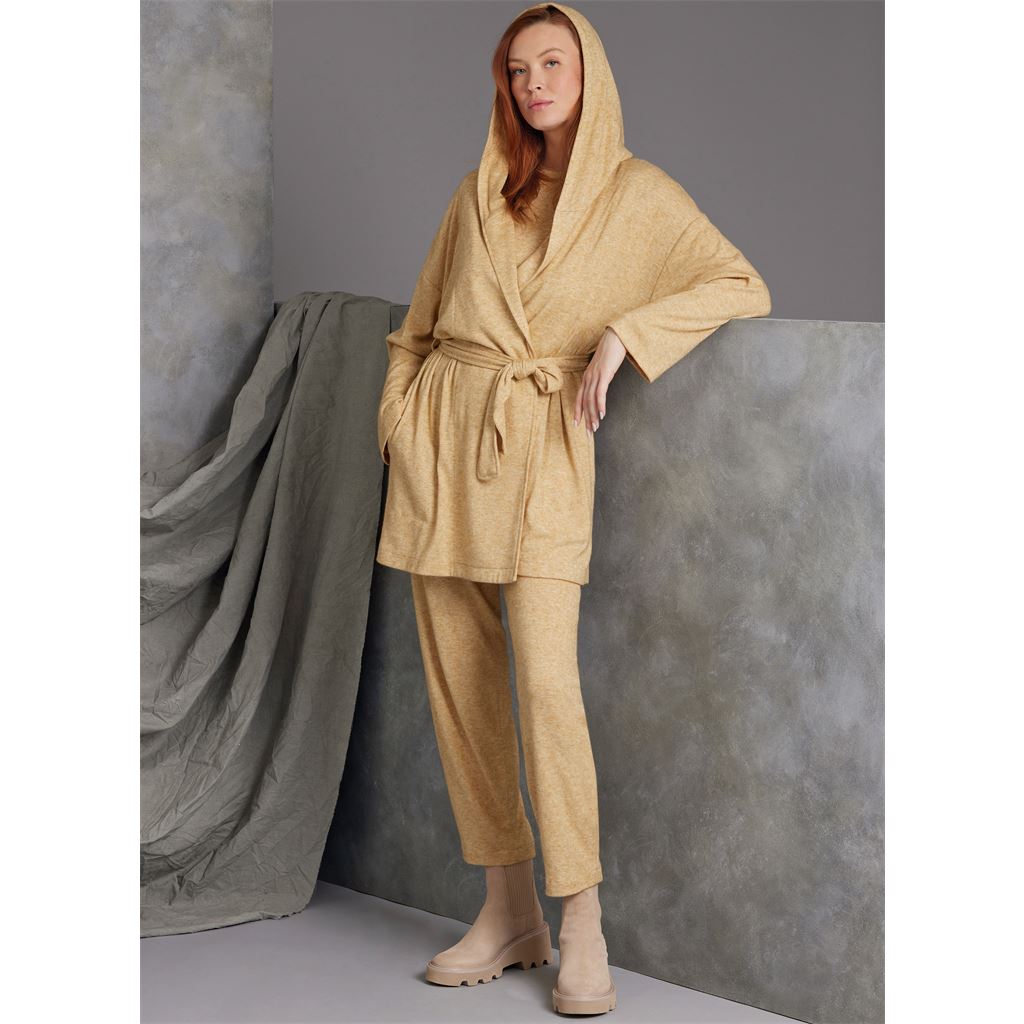 Vogue Pattern V1975 Misses Knit Jacket with Belt Top and Pants 1975 Image 4 From Patternsandplains.com