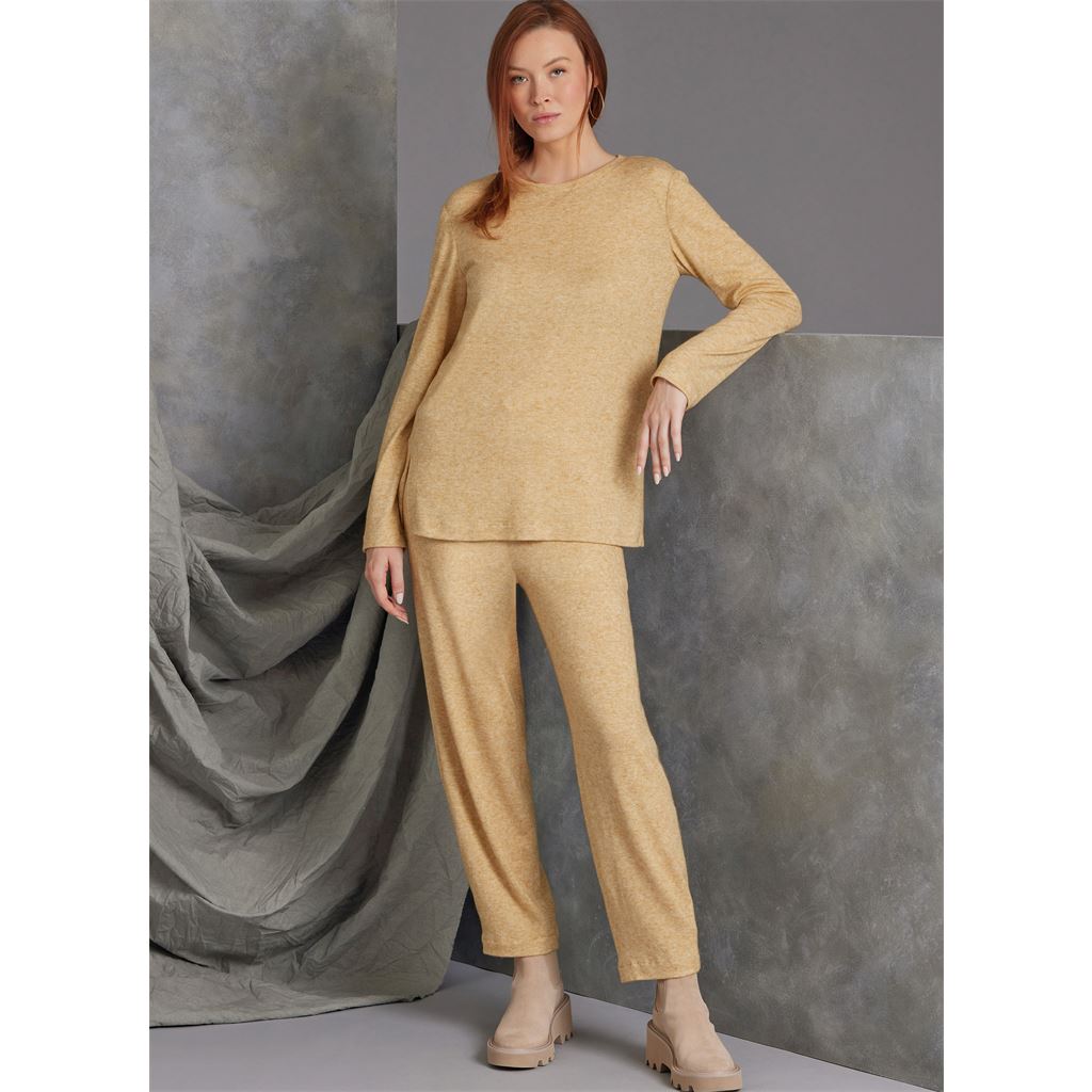 Vogue Pattern V1975 Misses Knit Jacket with Belt Top and Pants 1975 Image 5 From Patternsandplains.com