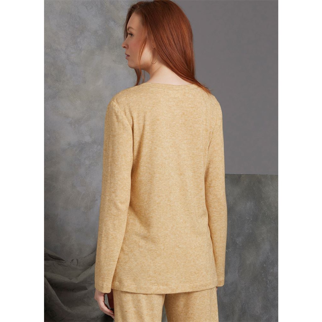 Vogue Pattern V1975 Misses Knit Jacket with Belt Top and Pants 1975 Image 8 From Patternsandplains.com