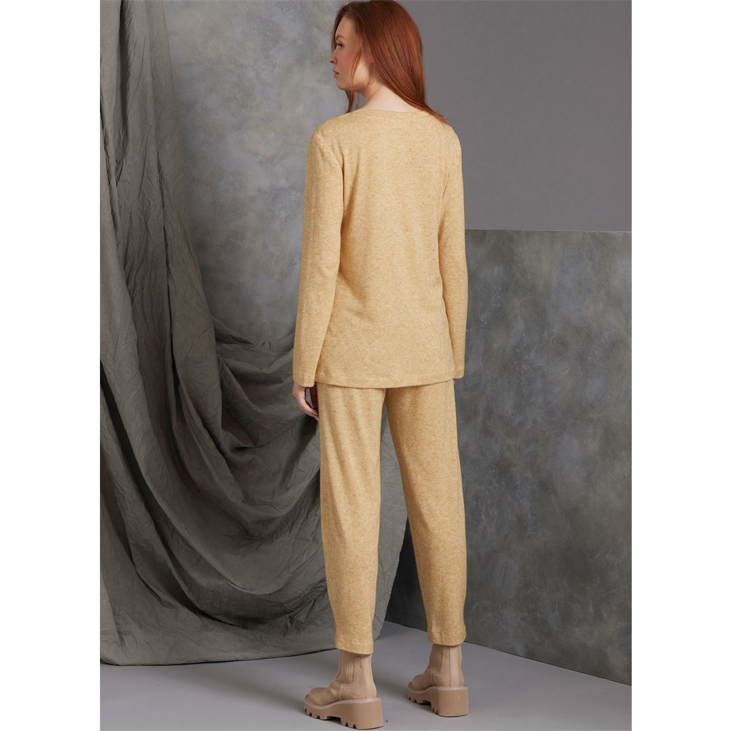 Vogue Pattern V1975 Misses Knit Jacket with Belt Top and Pants 1975 Image 9 From Patternsandplains.com