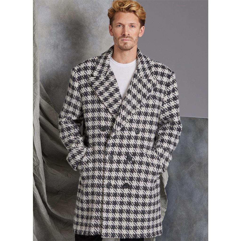 Mens houndstooth outlet coat