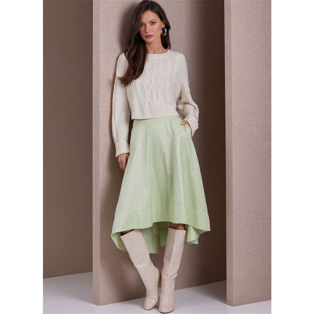 Vogue Pattern V1987 Misses Skirt and Culottes 1987 Image 2 From Patternsandplains.com