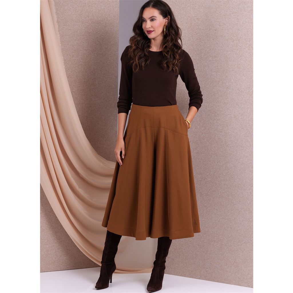 Vogue Pattern V1987 Misses Skirt and Culottes 1987 Image 3 From Patternsandplains.com