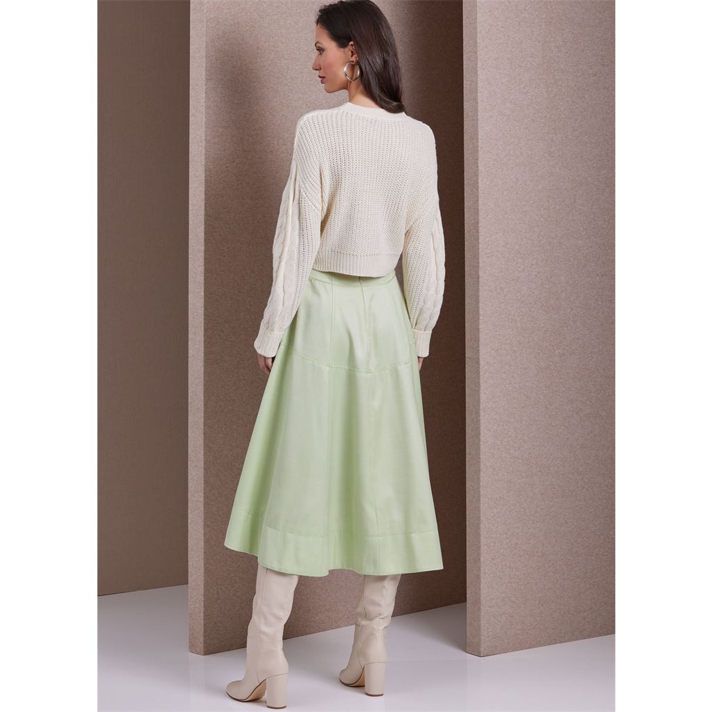 Vogue Pattern V1987 Misses Skirt and Culottes 1987 Image 4 From Patternsandplains.com