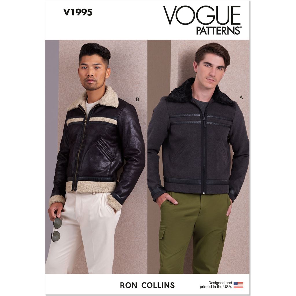 Vogue Pattern V1995 Mens Jackets 1995 Image 1 From Patternsandplains.com