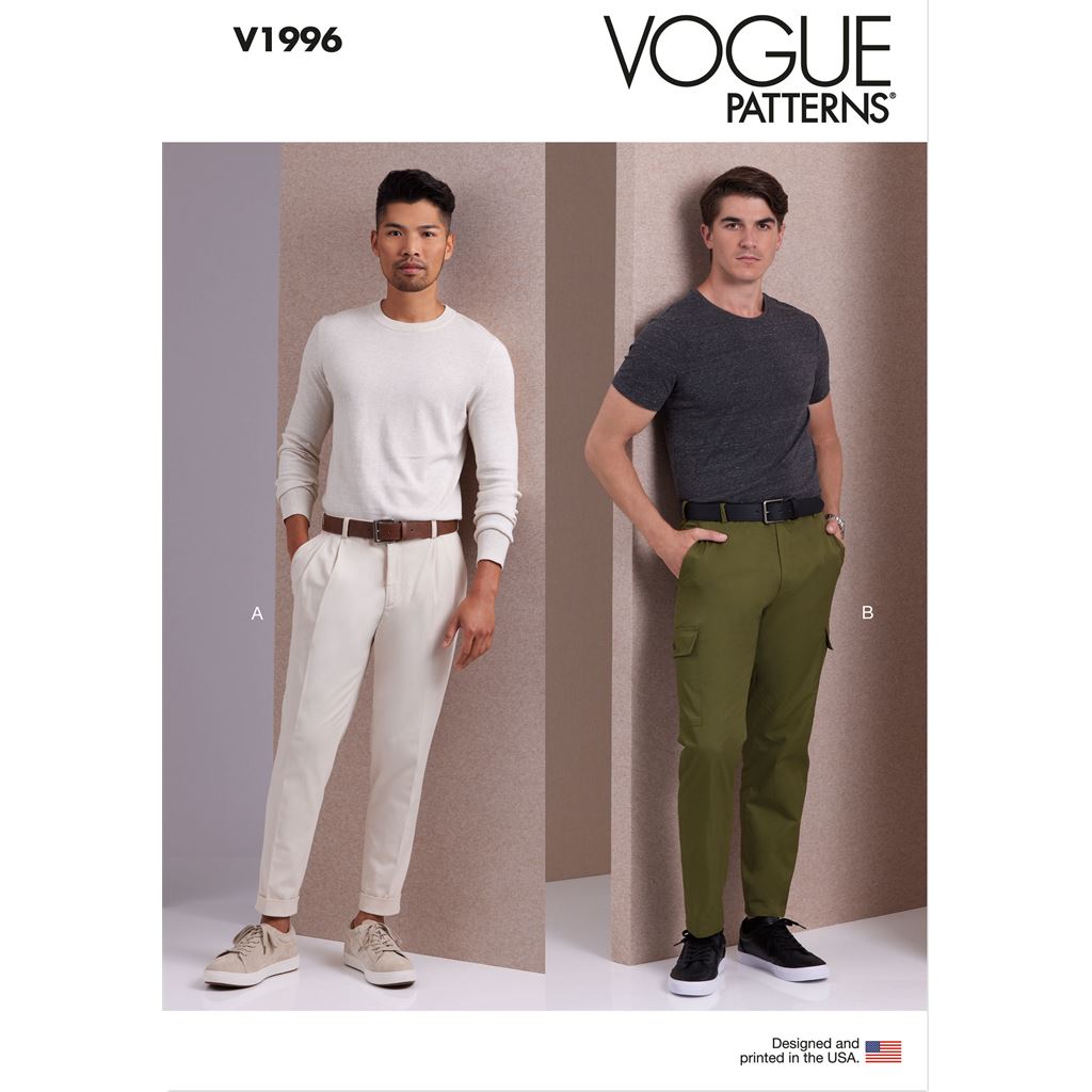 Vogue Pattern V1996 Mens Pants 1996 Image 1 From Patternsandplains.com