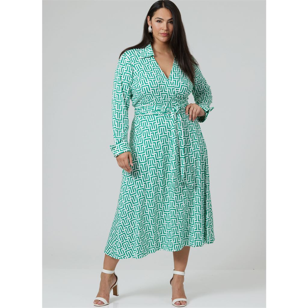 Vogue Pattern V2000 Misses DVF Wrap Dress by Diane Von Furstenberg 2000 Image 4 From Patternsandplains.com