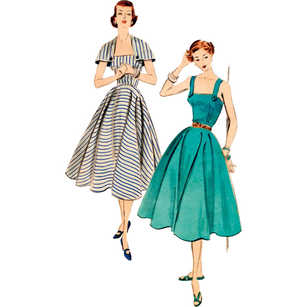 Vogue Pattern V2002 Misses Dress and Capelet 2002 Image 2 From Patternsandplains.com