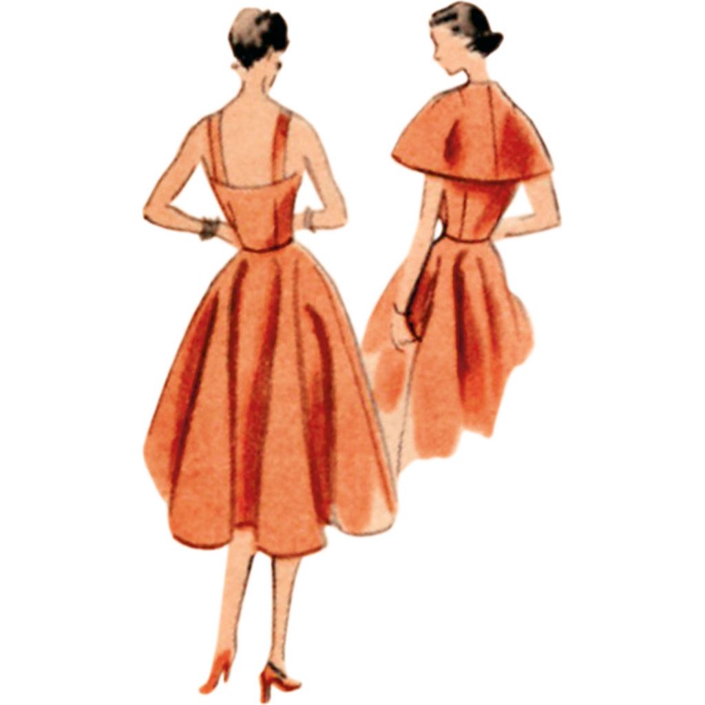 Vogue Pattern V2002 Misses Dress and Capelet 2002 Image 3 From Patternsandplains.com