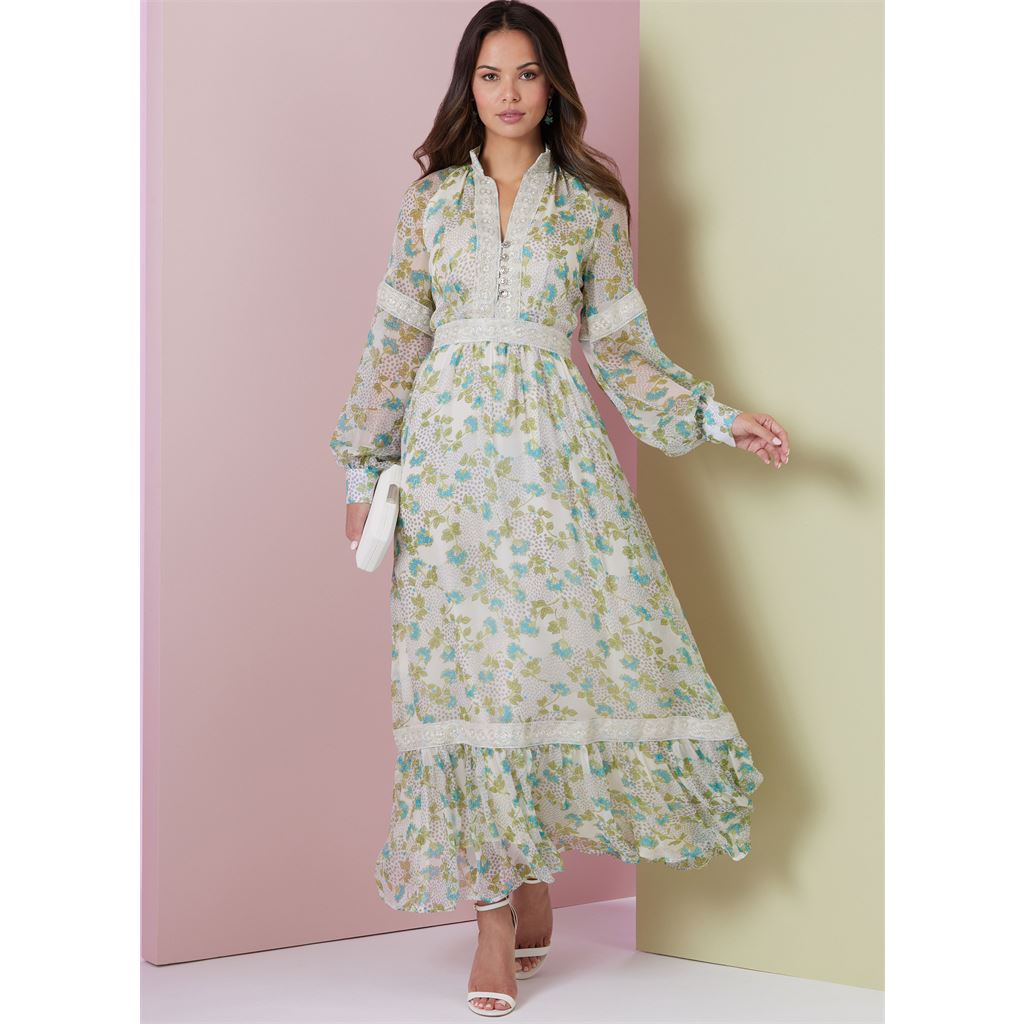 Vogue Pattern V2004 Misses Dress in Two Lengths 2004 Image 3 From Patternsandplains.com