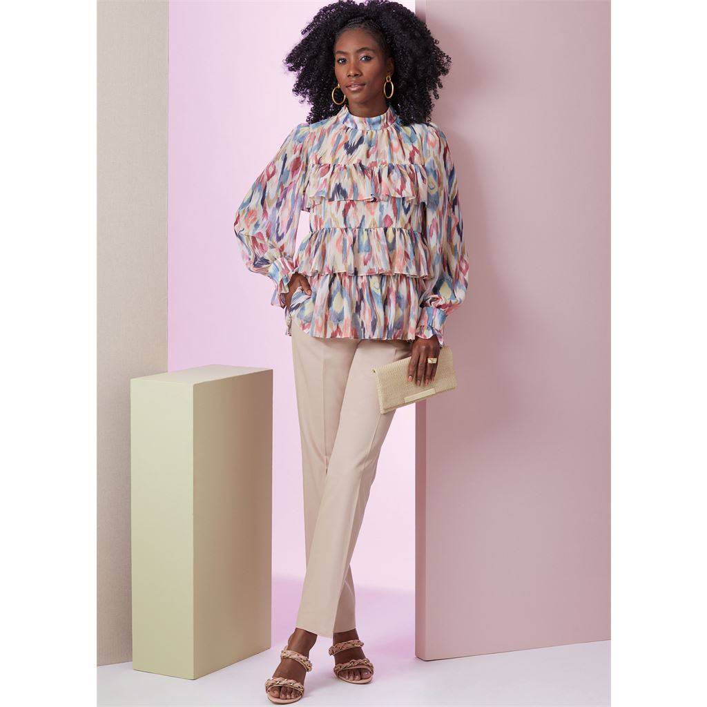 Vogue Pattern V2011 Misses Top with Sleeve Variations 2011 Image 5 From Patternsandplains.com