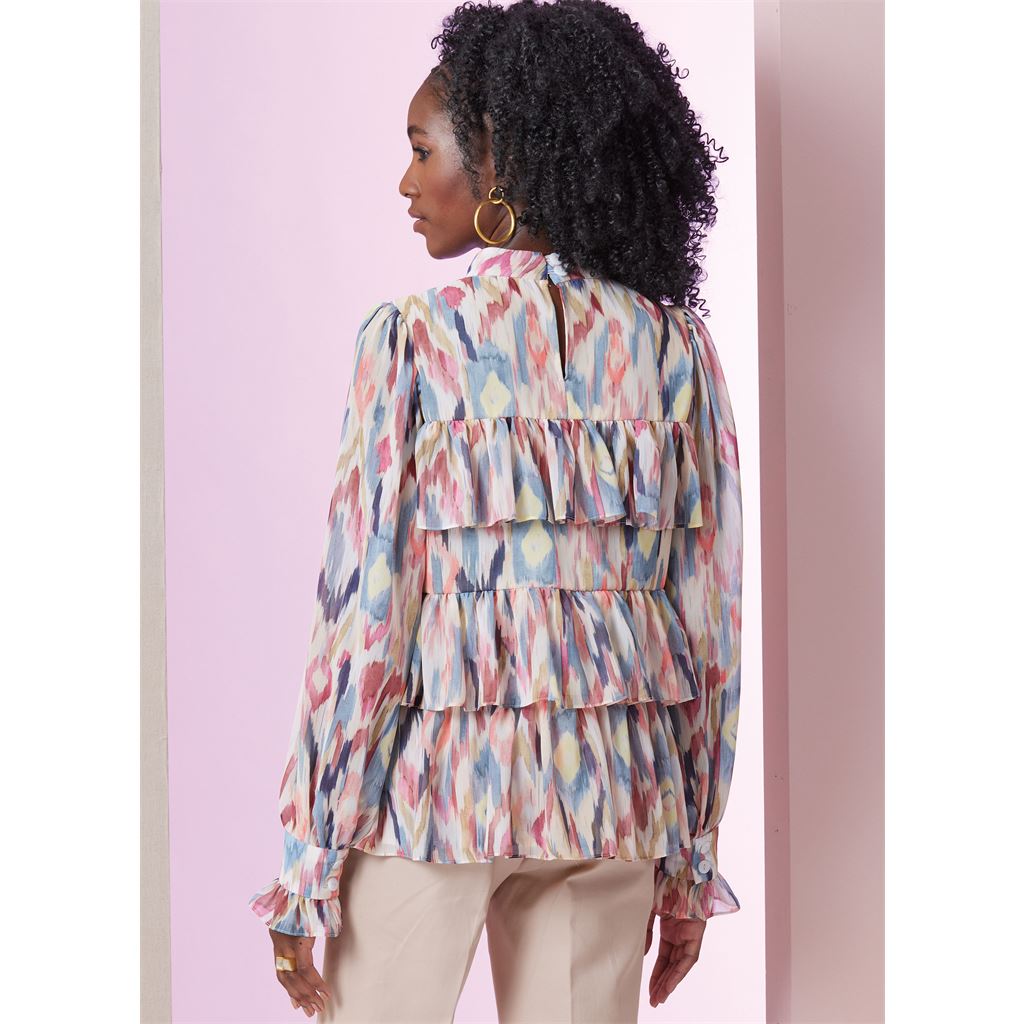 Vogue Pattern V2011 Misses Top with Sleeve Variations 2011 Image 7 From Patternsandplains.com