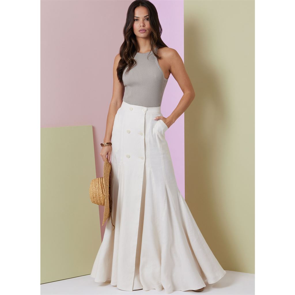 Vogue Pattern V2013 Misses Skirt in Two Lengths 2013 Image 3 From Patternsandplains.com