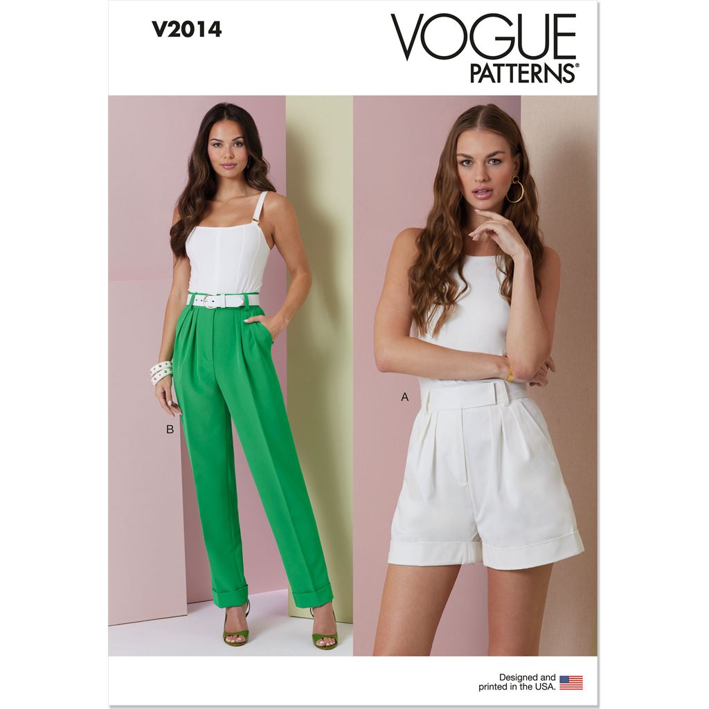 Vogue Pattern V2014 Misses Shorts and Pants 2014 Image 1 From Patternsandplains.com
