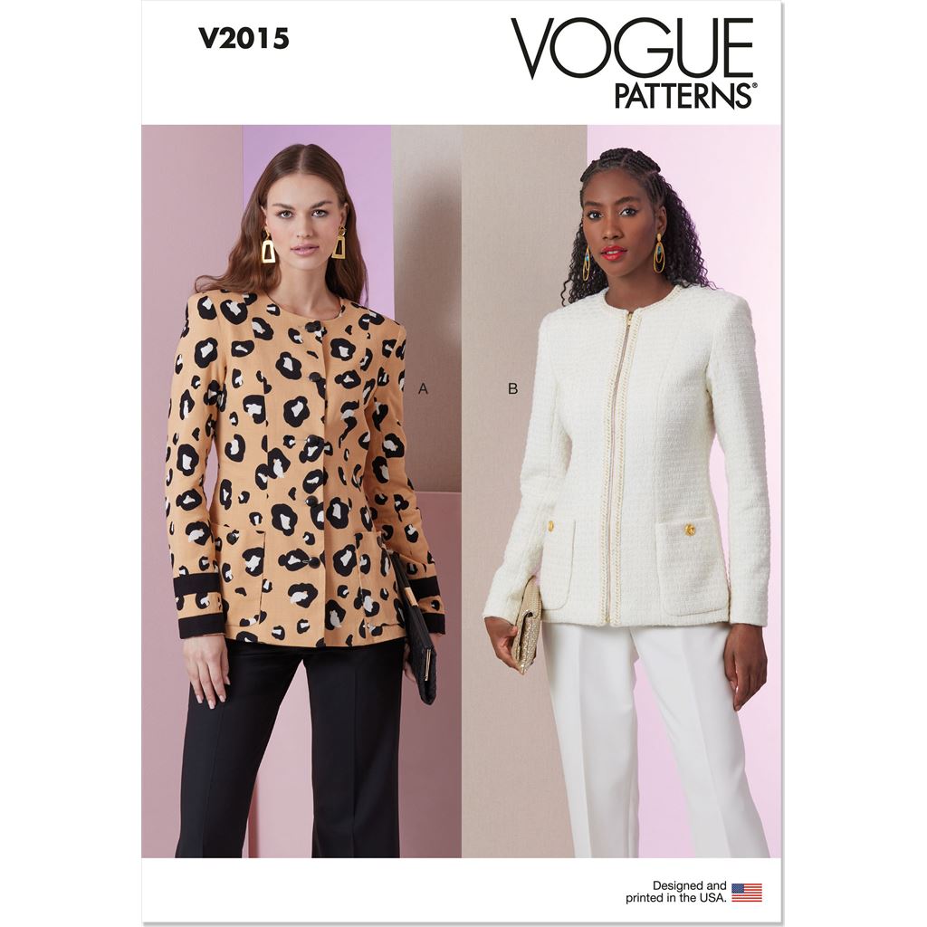 Vogue Pattern V2015 Misses Jackets 2015 Image 1 From Patternsandplains.com