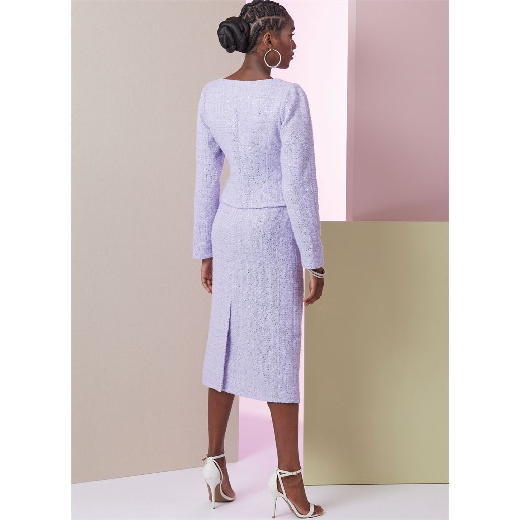 Vogue Pattern V2017 Misses Jacket in Two Lengths Skirt and Pants 2017 Image 6 From Patternsandplains.com