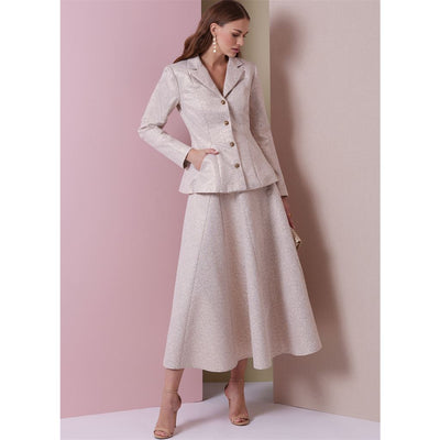Vogue Pattern V2018 Misses Jacket Skirt and Pants 2018 Image 2 From Patternsandplains.com
