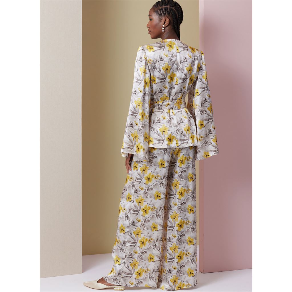 Vogue Pattern V2020 Misses Lounge Top Robe and Pants 2020 Image 6 From Patternsandplains.com