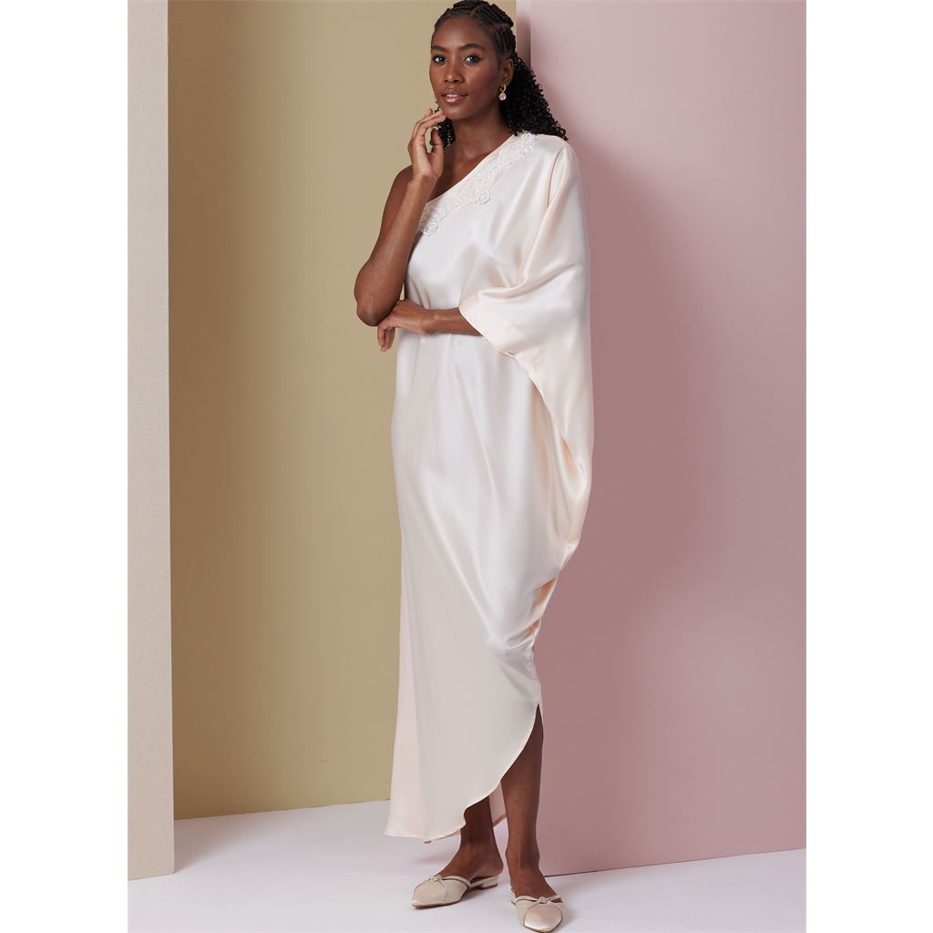 Vogue Pattern V2021 Misses One Shoulder Dress and Pants 2021 Image 3 From Patternsandplains.com