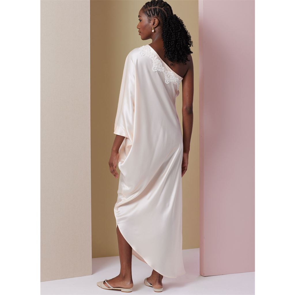 Vogue Pattern V2021 Misses One Shoulder Dress and Pants 2021 Image 5 From Patternsandplains.com