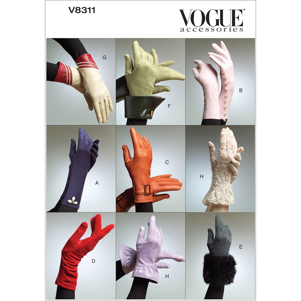 Vogue Pattern V8311 Gloves 8311 Image 1 From Patternsandplains.com