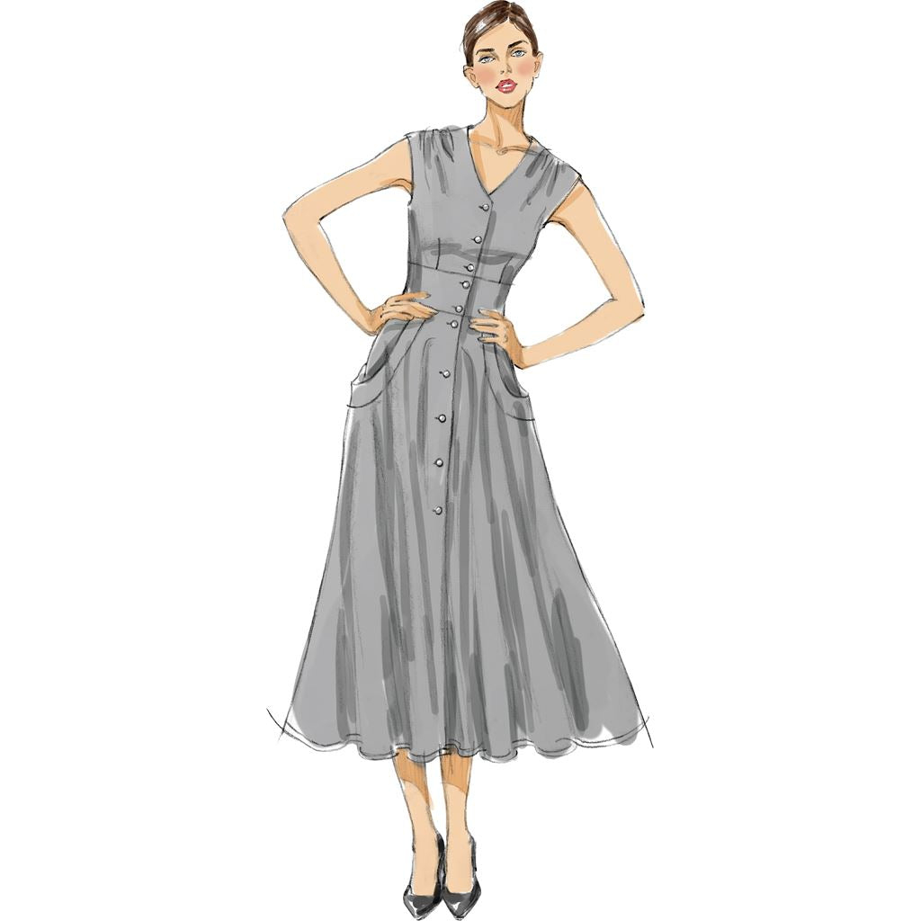 Vogue Pattern V8577 Misses Dress 8577 Image 4 From Patternsandplains.com.jpg