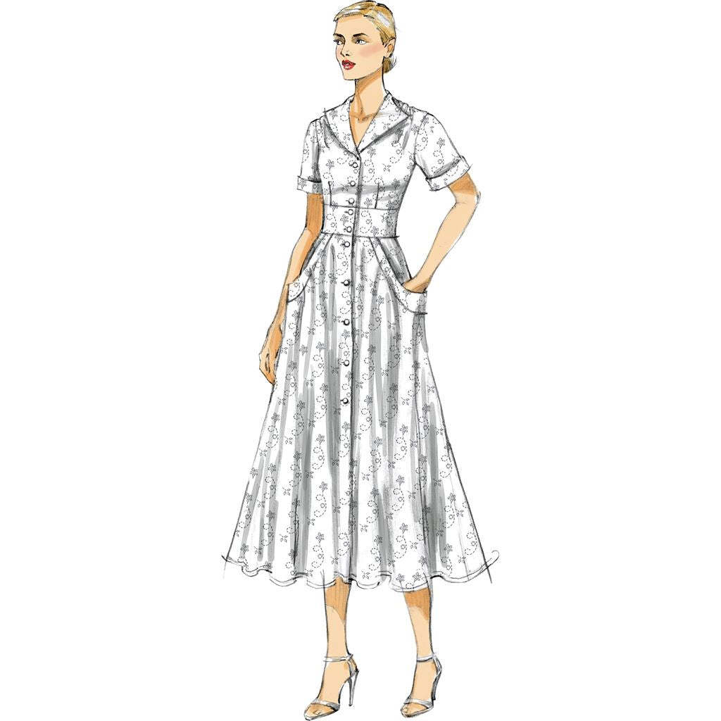 Vogue Pattern V8577 Misses Dress 8577 Image 5 From Patternsandplains.com.jpg