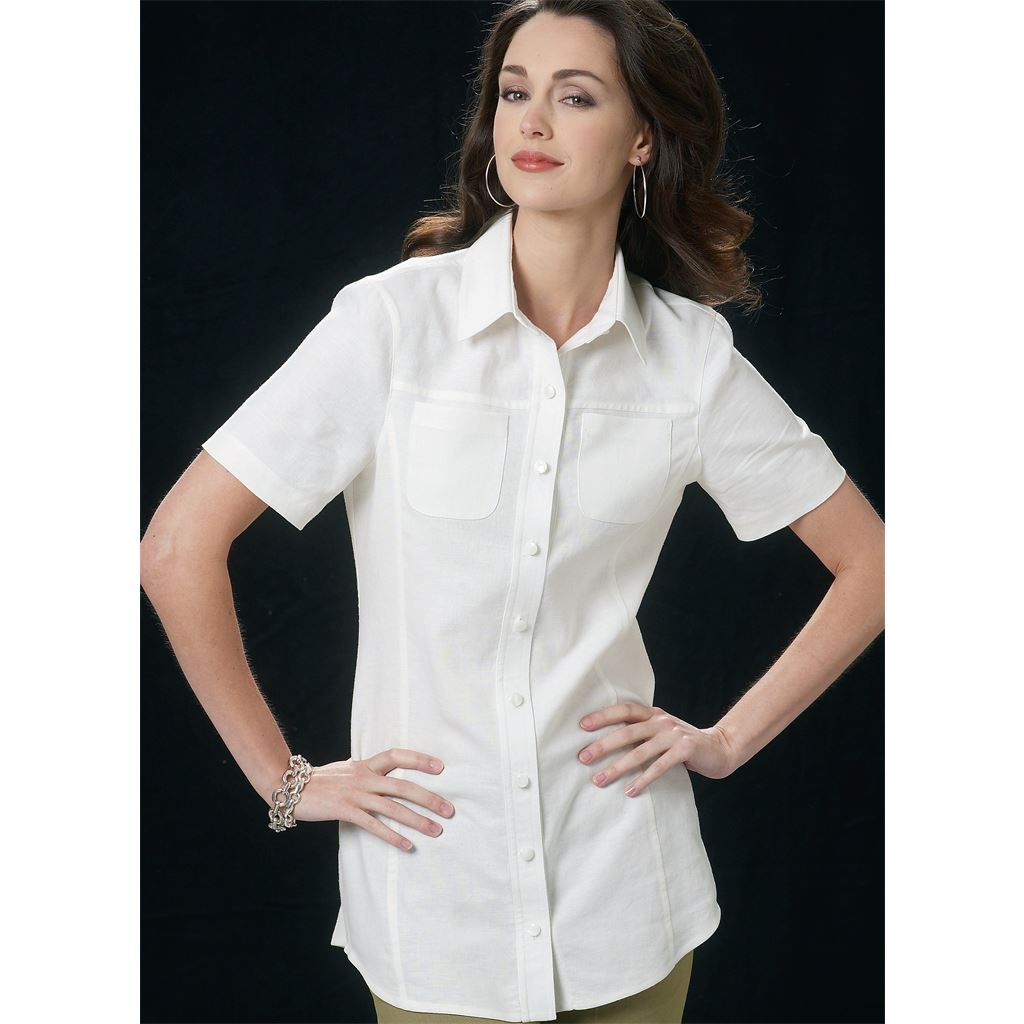 Vogue Pattern V8689 Misses Shirt 8689 Image 2 From Patternsandplains.com.jpg