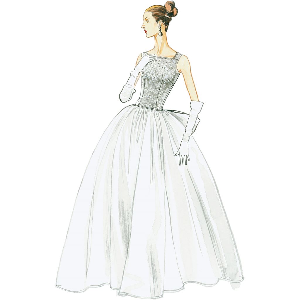 Vogue Pattern V8729 Misses Dress and Underskirt 8729 Image 7 From Patternsandplains.com.jpg