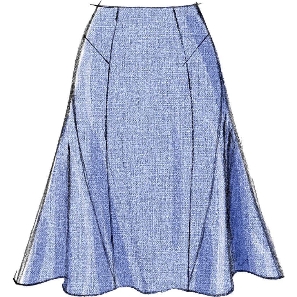 Vogue Pattern V8750 Misses Skirt 8750 Image 8 From Patternsandplains.com.jpg