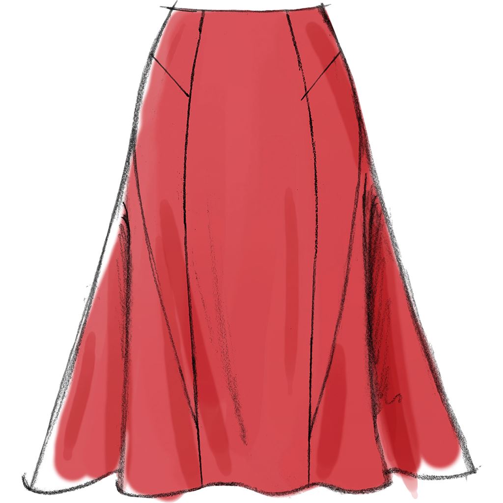 Vogue Pattern V8750 Misses Skirt 8750 Image 9 From Patternsandplains.com.jpg