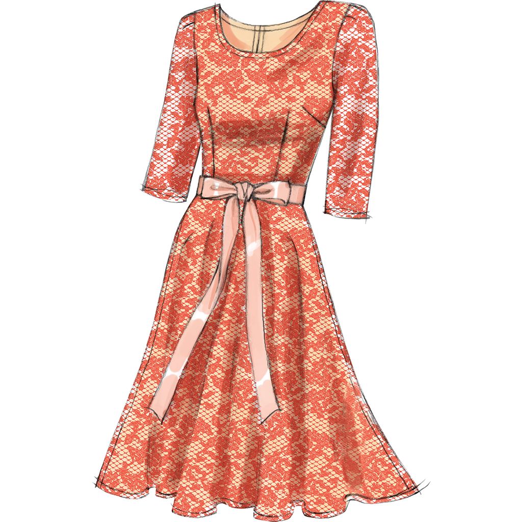 Vogue Pattern V8766 Misses' / Misses' Petite Dress 8766 - Patterns and Plains Vogue Pattern V8766 Misses' / Misses' Petite Dress 8766 - Patterns and Plains