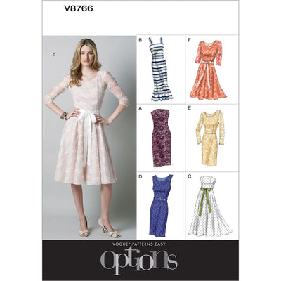 Vogue Pattern V8766 Misses Misses Petite Dress 8766 Image 1 From Patternsandplains.com