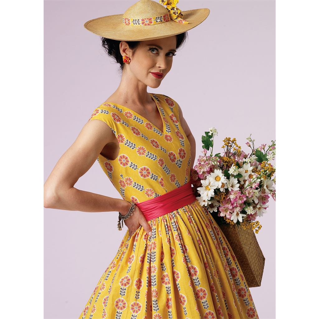 Vogue Pattern V8789 Misses Misses Petite Dress and Cummerbund 8789 Image 10 From Patternsandplains.com.jpg