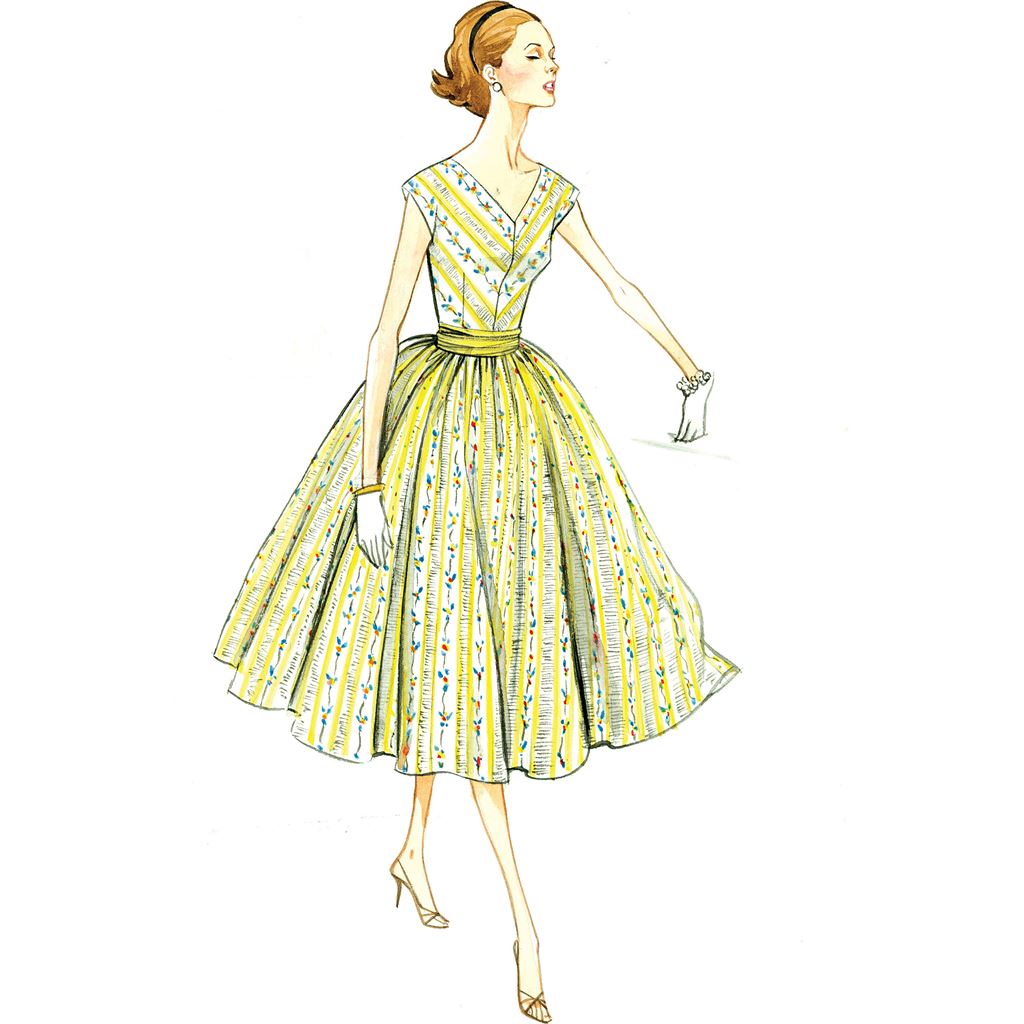 Vogue Pattern V8789 Misses Misses Petite Dress and Cummerbund 8789 Image 13 From Patternsandplains.com.jpg