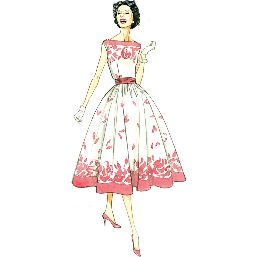 Vogue Pattern V8789 Misses Misses Petite Dress and Cummerbund 8789 Image 14 From Patternsandplains.com.jpg