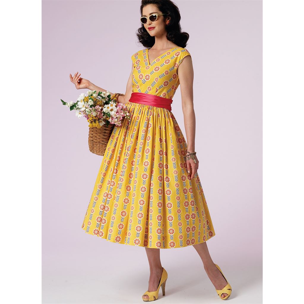 Vogue Pattern V8789 Misses Misses Petite Dress and Cummerbund 8789 Image 2 From Patternsandplains.com.jpg