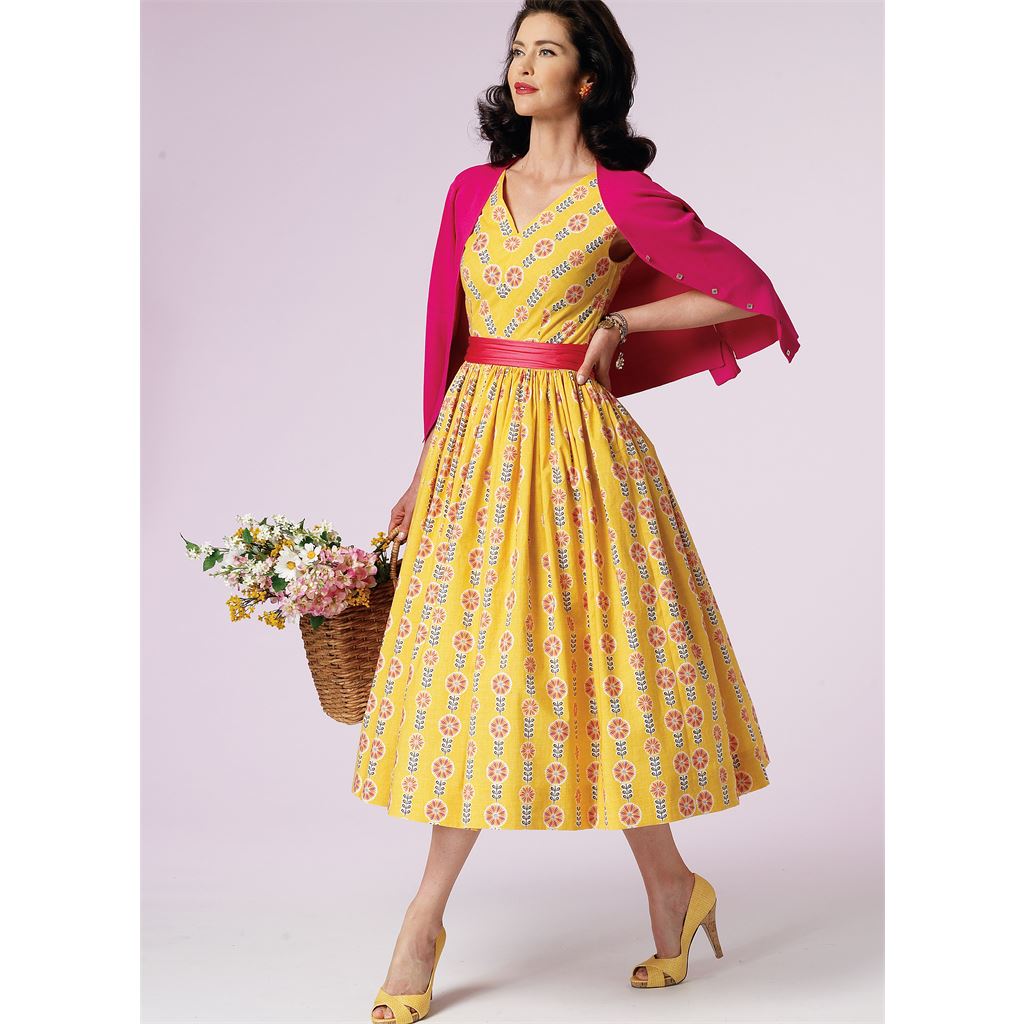 Vogue Pattern V8789 Misses Misses Petite Dress and Cummerbund 8789 Image 6 From Patternsandplains.com.jpg