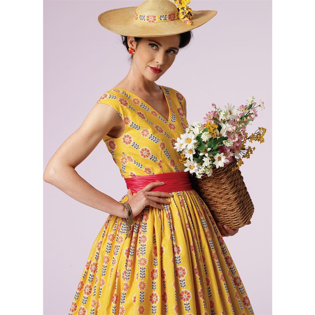 Vogue Pattern V8789 Misses Misses Petite Dress and Cummerbund 8789 Image 9 From Patternsandplains.com.jpg