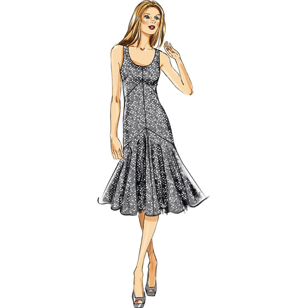 Vogue Patterns V8814 maat E5 14 16 18 20 22 Misses' jurk Vogue Patterns V8814 maat E5 14 16 18 20 22 Misses' jurk