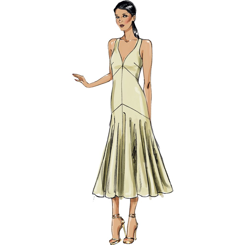 Vogue Pattern V8814 Misses Dress 8814 Image 8 From Patternsandplains.com.jpg