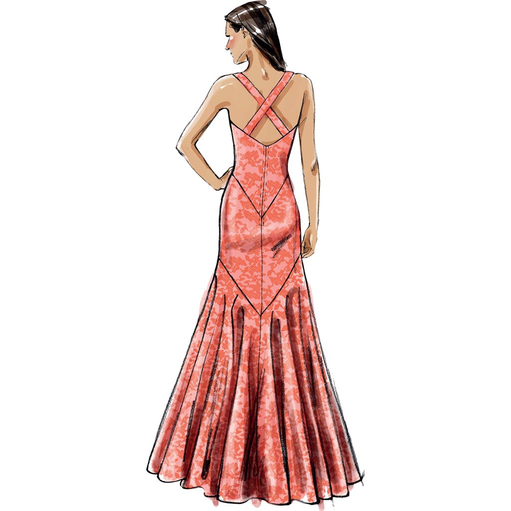 Vogue Pattern V8814 Misses Dress 8814 Image 9 From Patternsandplains.com.jpg