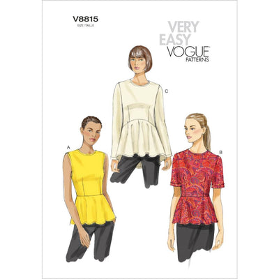 Vogue Pattern V8815 Misses Top 8815 Image 1 From Patternsandplains.com