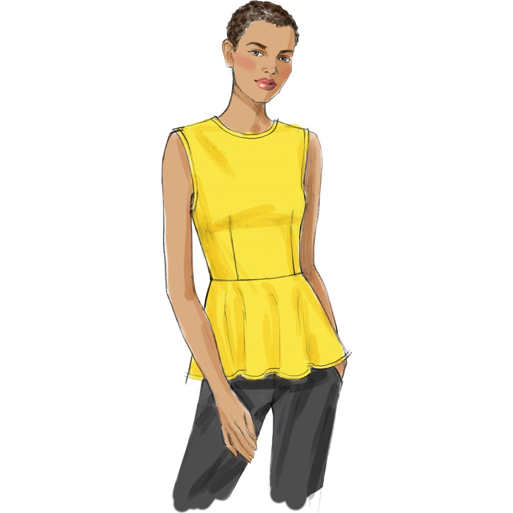 Vogue Pattern V8815 Misses Top 8815 Image 2 From Patternsandplains.com.jpg