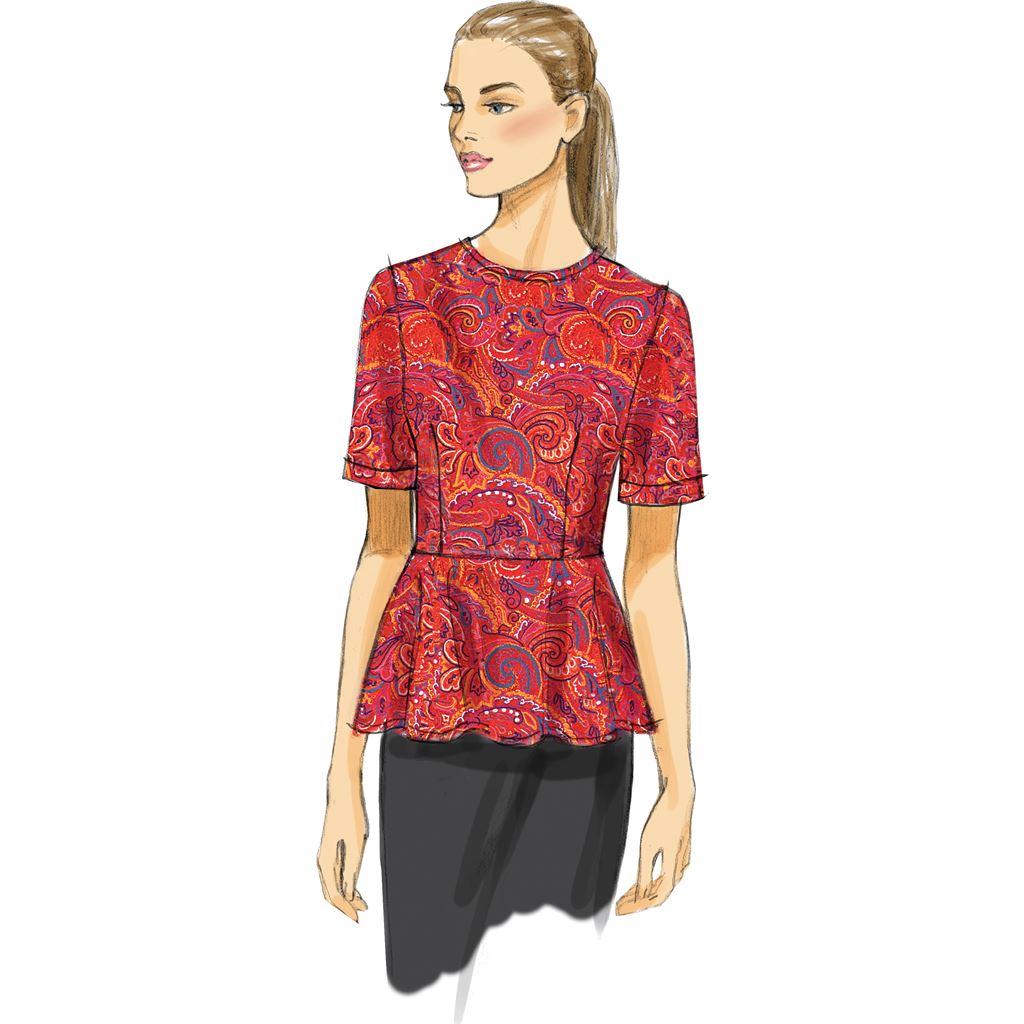 Vogue Pattern V8815 Misses Top 8815 Image 3 From Patternsandplains.com.jpg