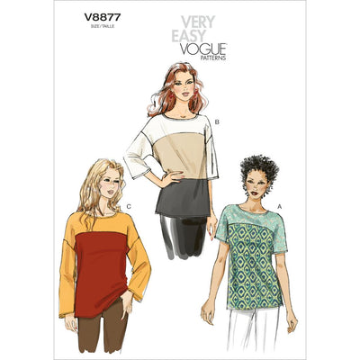 Vogue Pattern V8877 Misses Top 8877 Image 1 From Patternsandplains.com