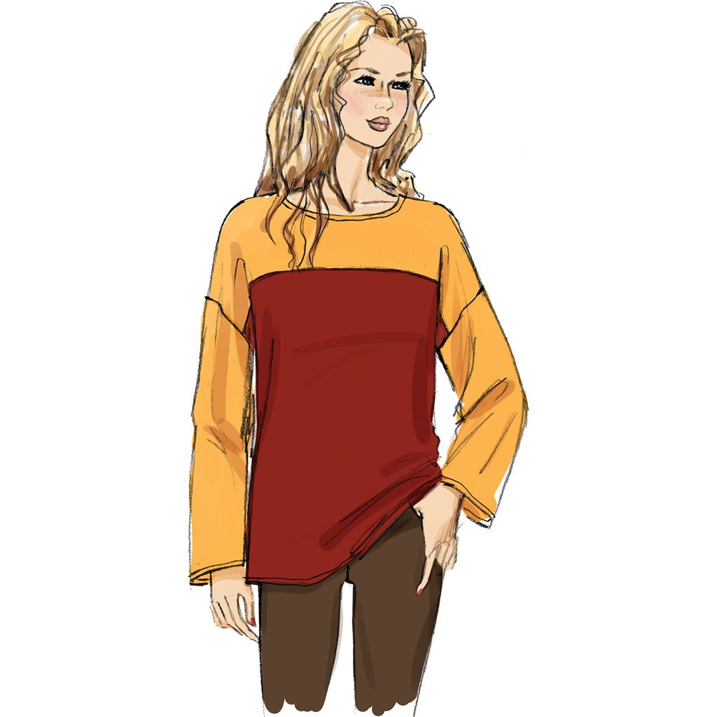 Vogue Pattern V8877 Misses Top 8877 Image 9 From Patternsandplains.com.jpg