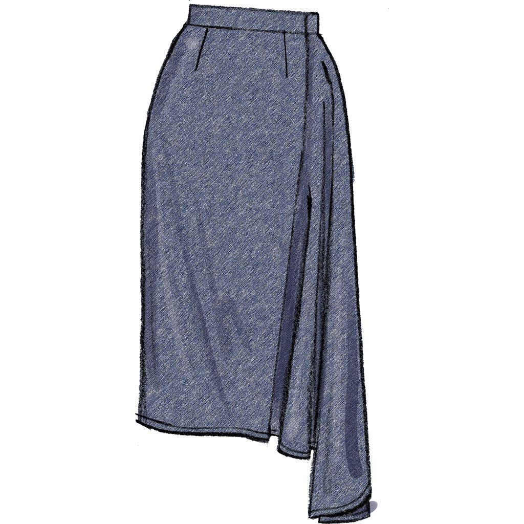 Vogue Pattern V8956 Misses Skirt 8956 Image 12 From Patternsandplains.com.jpg